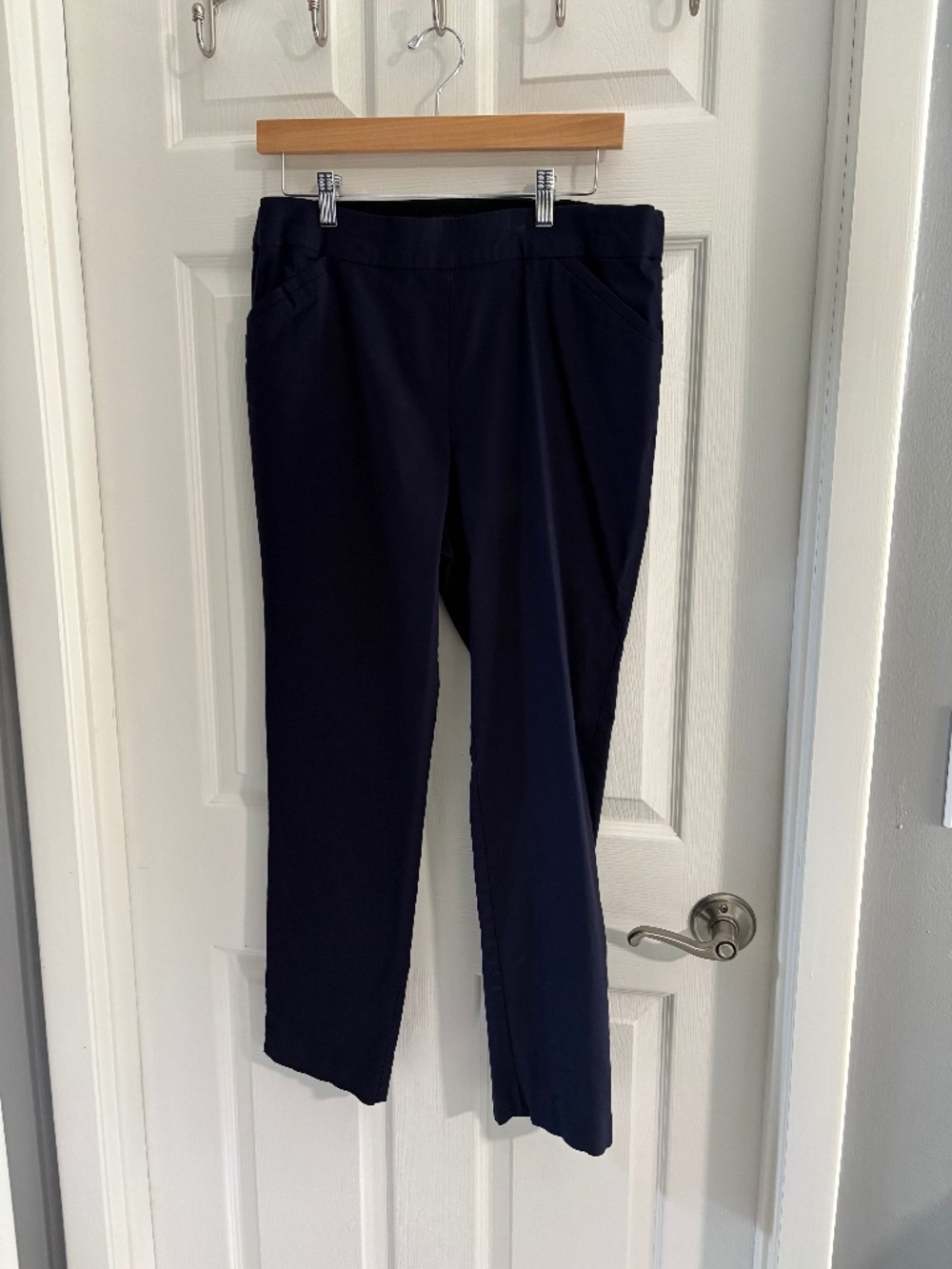 Counterparts Women’s Navy Pull-On Pants Size 16 Stretch Career / Work
